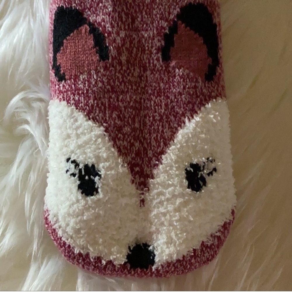 New! Fuzzy Babba "Fox" Slipper Socks